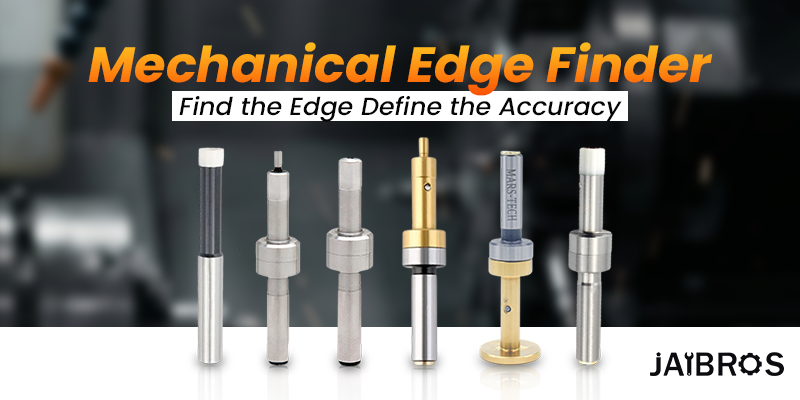 Mechanical edge finder tools for precision CNC machining.
