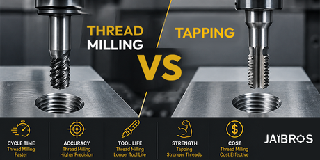 Thread Milling vs. Tapping: Which Should You Choose?