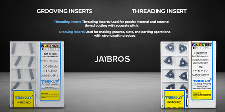 Threading Inserts and Grooving Inserts: Features, Uses & Differences