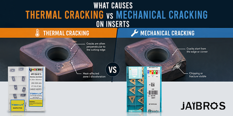 What Causes Thermal Cracking vs Mechanical Cracking on Inserts