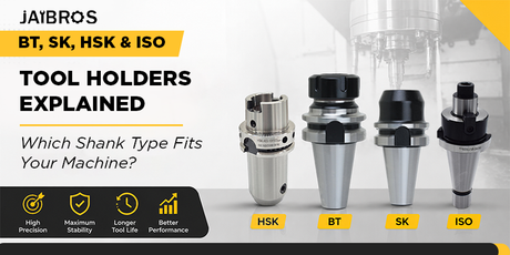 BT, SK, HSK & ISO Tool Holders Explained – Which Shank Type Fits Your Machine?