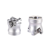 Two metallic steering stem components