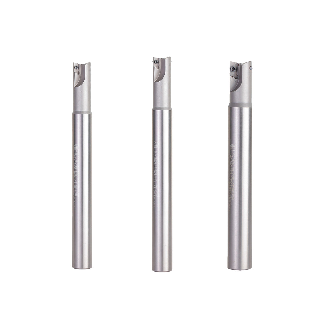 Three metal cylindrical tools