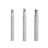 Three metal cylindrical tools