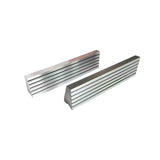 Two metallic car grilles 