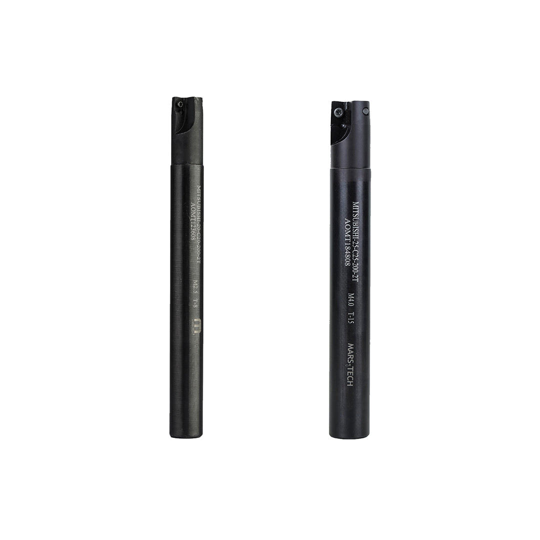 Two black cylindrical objects
