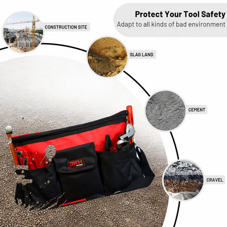18" Tool bag with flap 18 pockets