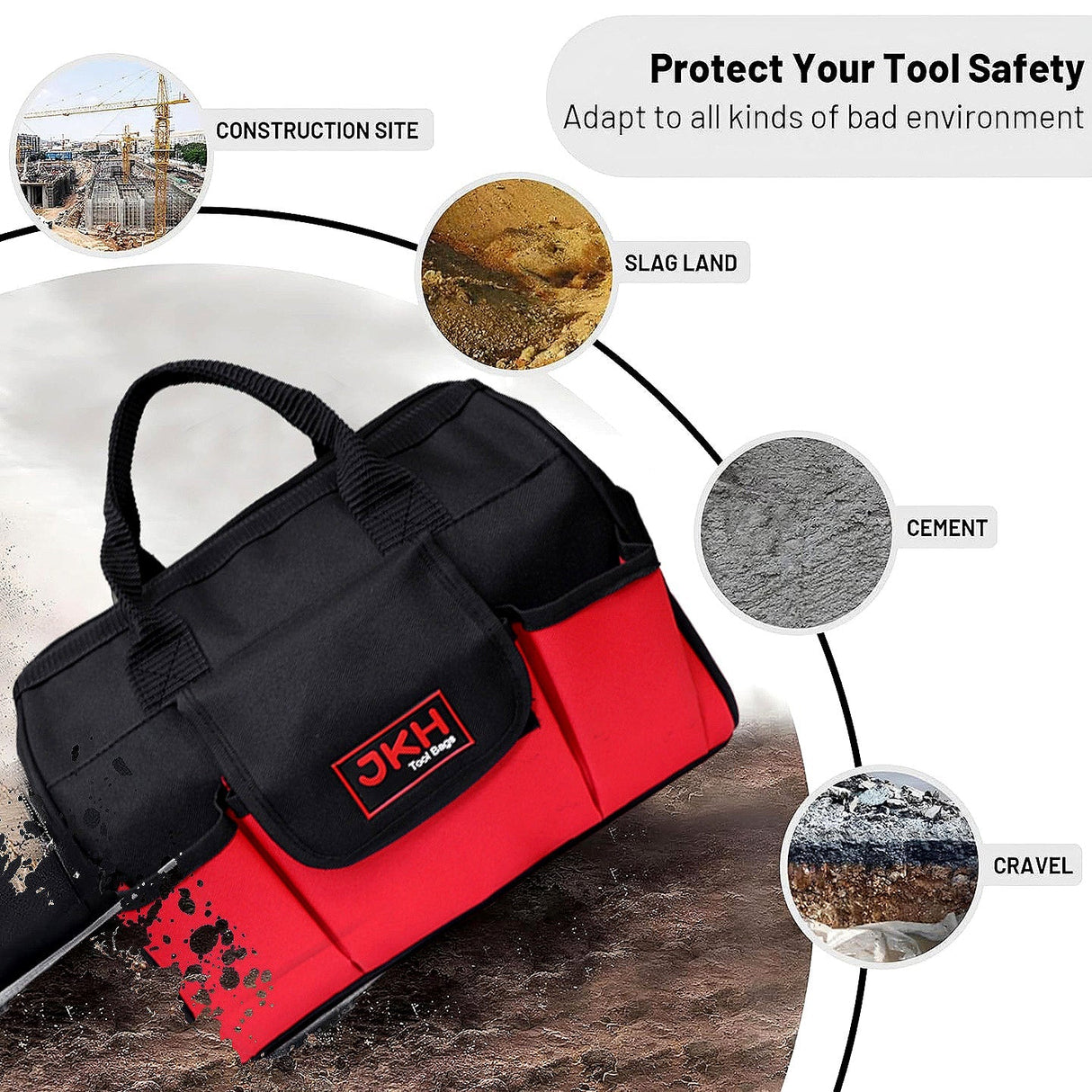 13" Tool Bag with Flap Pocket