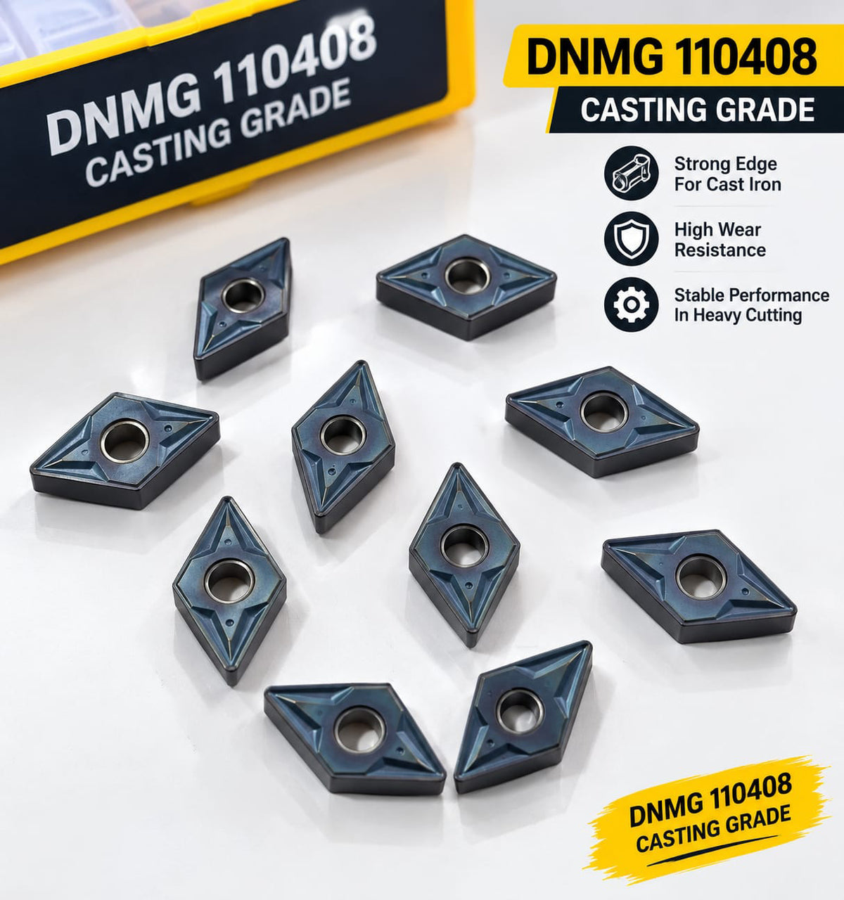 DNMG 110408 casting grade turning inserts