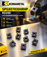 Kennametal SPGX070304RHP KCU40 indexable inserts