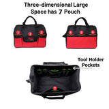 Red and black tool bag 
