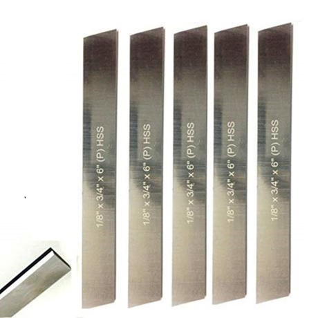 Five HSS lathe tool bits