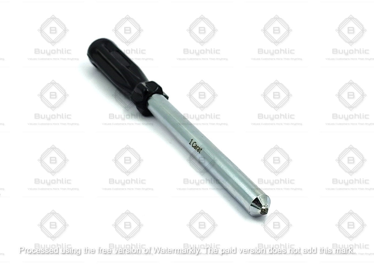 1.00 Carat diamond dresser tool with black handle for grinding wheels