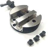 HV 4" (100 mm) Tilting Milling Indexing Horizontal Vertical Rotary Table with Round Vice- Metal Working