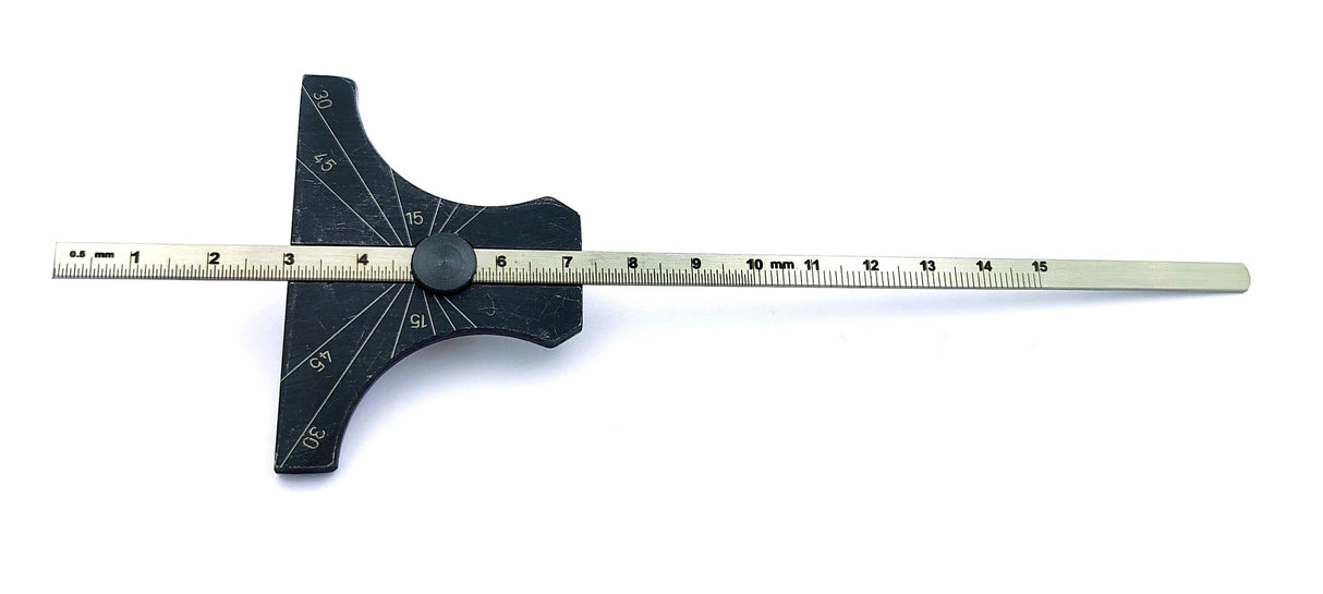 Engineer's Depth Gauge cum Ruler Metric and Imperial