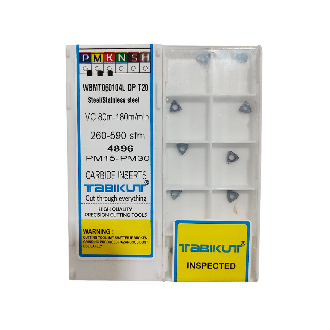 TABIKUT WBMT060104L DP T20 Carbide Inserts