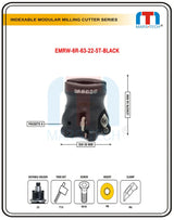R6 Bull Cutter RPMT1204 For Dia 50/63/80/100/125/160 Mould Facing Cutter pack of 1
