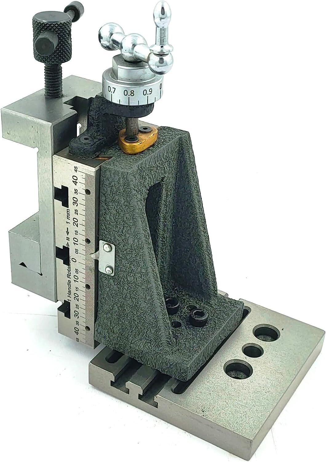 Mini Vertical Milling Slide with 2"/ 50 mm Mini Steel Vice & Base Mounting Plate - Direct Mounting on 7 x 14 Mini Lathe Machine