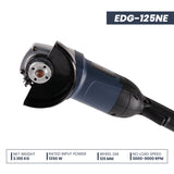 Heavy Duty Angle Grinder with 125 Mm Wheel Dia, 3000-9000 Rpm, 1350W, Single Speed model (EDG-125NE)