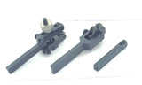 Three metal knurling tools