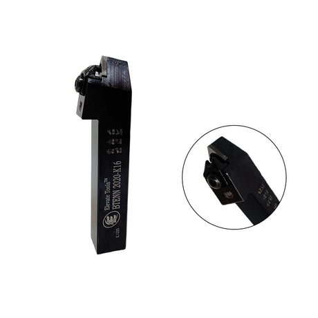 Black metal lathe tool