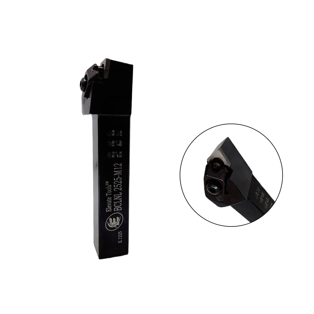 Black metal lathe tool