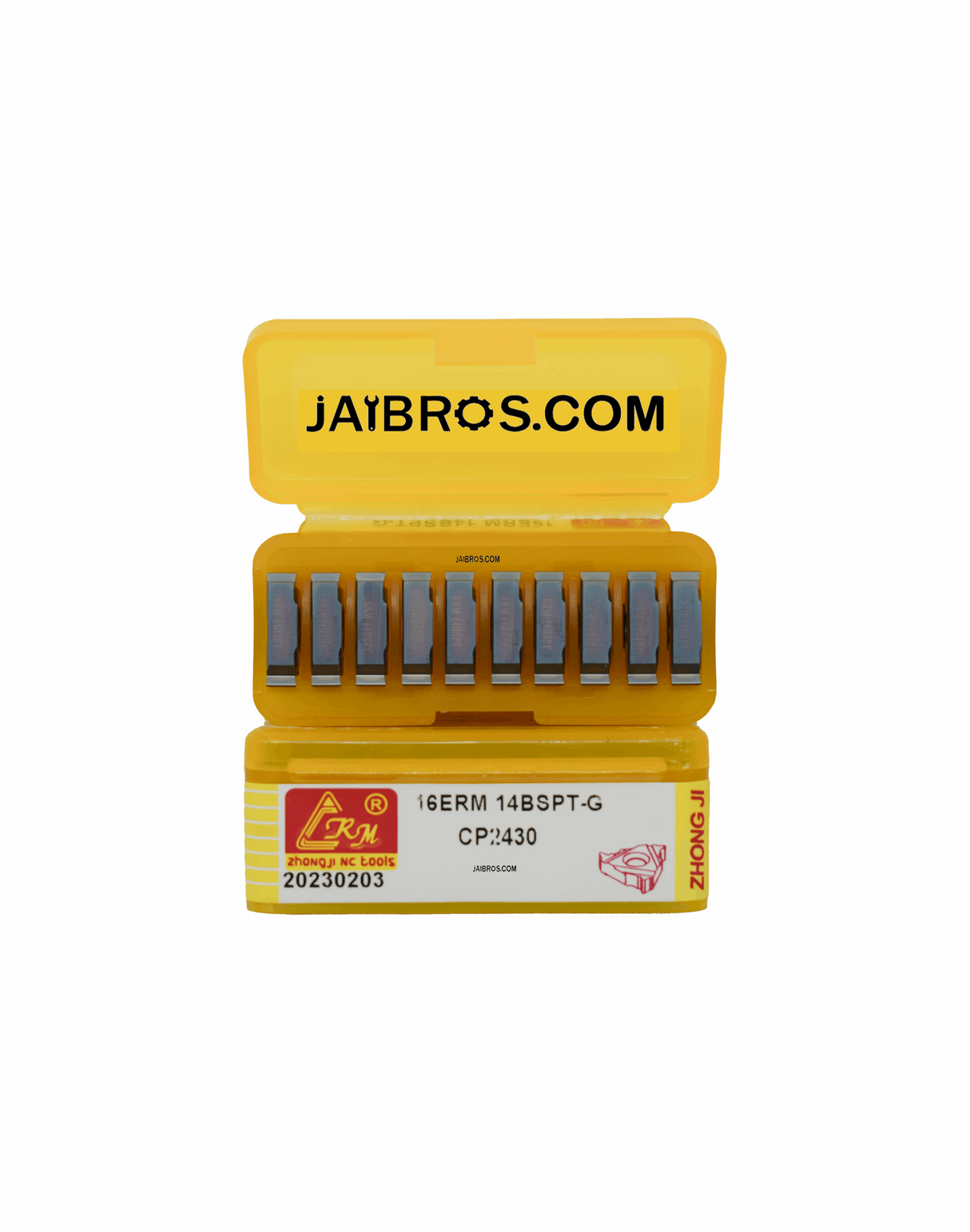 16ER 14BSPT external threading CRM carbide insert pack of 10
