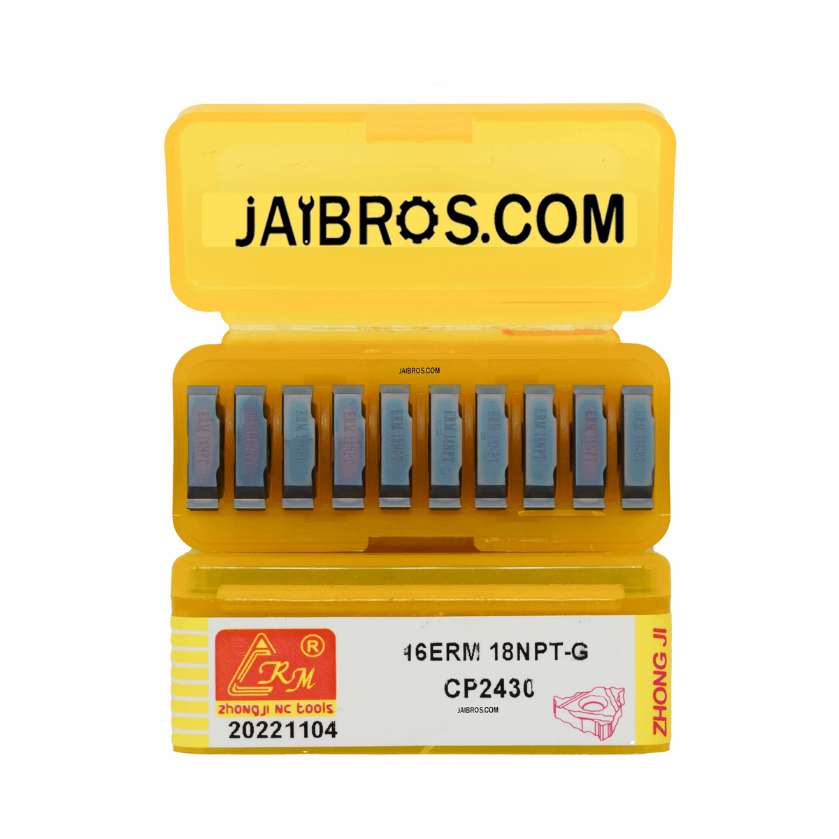 Buy Jaibros 16 ER/IR 18NPT Carbide Inserts - Pack of 10