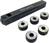 HSS knurling tool 16×16×115mm with knurl wheels