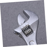 Close-up of Metal Adjustable Wrench Jaw