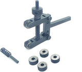 Knurling tool with spare wheels