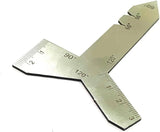 Stainless Steel Universal Grinding Gauge 55, 60, 90, & 120 Degrees Angle Tool