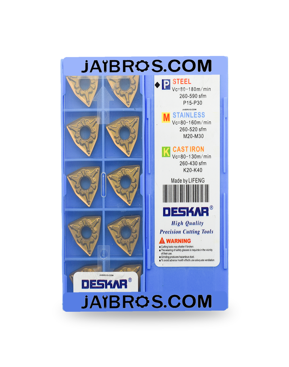 Deskar WNMG080408 TM LF9018 steel stainless steel insert pack of 10