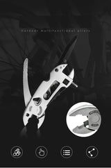 Compact folding multitool plier wrench design