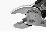 Stainless steel multitool plier jaws with wire cutter 