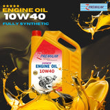 Z Premium engine oil container with splashes 
