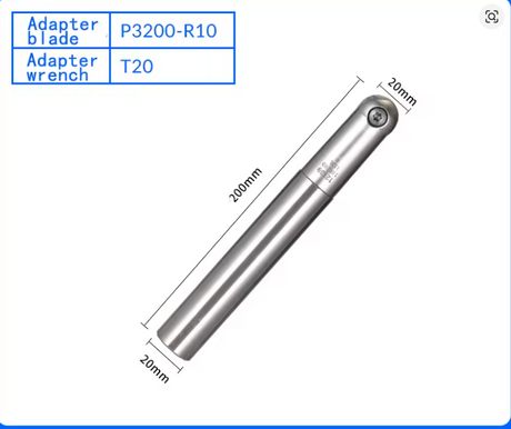 20 mm ballnose T2139 C20-10R-150/200 Length inserted ballnose suitable to Walter insert pack of 1