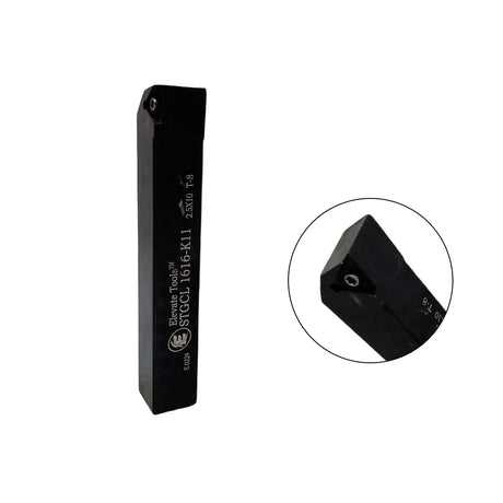 Black metal lathe tool