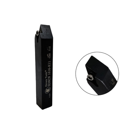 Black metal lathe tool