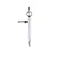Jaibros sqaure leg caliper outside inside divider white finish steel color pack of 1 (6 inch divider) pack of 20pcs