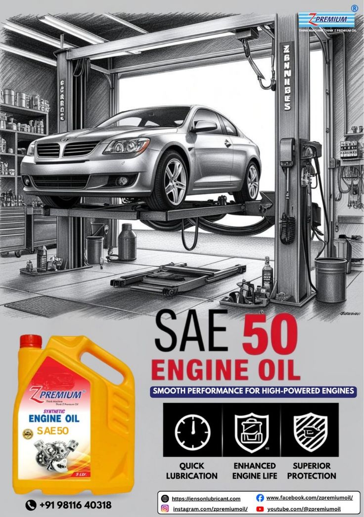 Fully Synthetic Engine Oil SAE 50, 10L