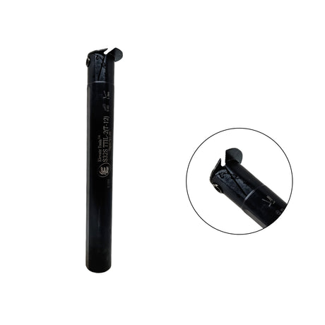 Left-handed internal grooving bar