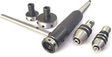 Tapping, reaming and threading die holder set for lathe tailstock with Plastic Box