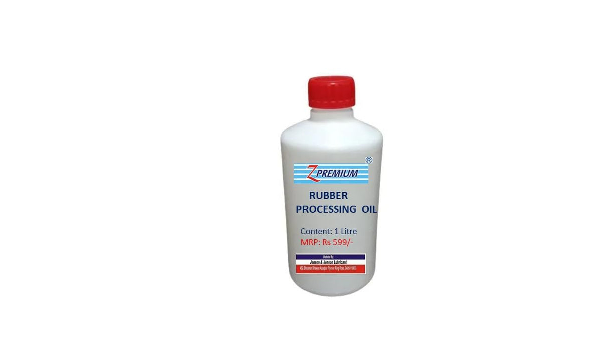 Bottle of Z-Premium Rubber Processing Oil
