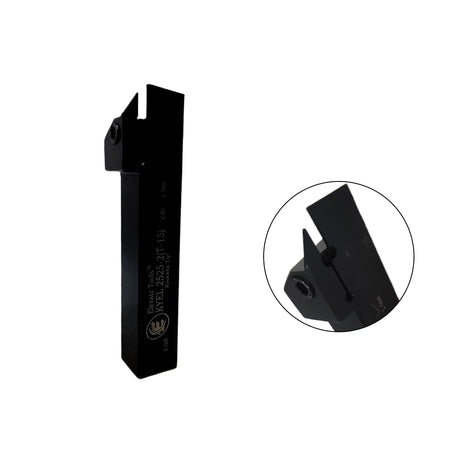 Left-handed metal lathe grooving tool.