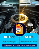  car engine with Z Premium engine oil.