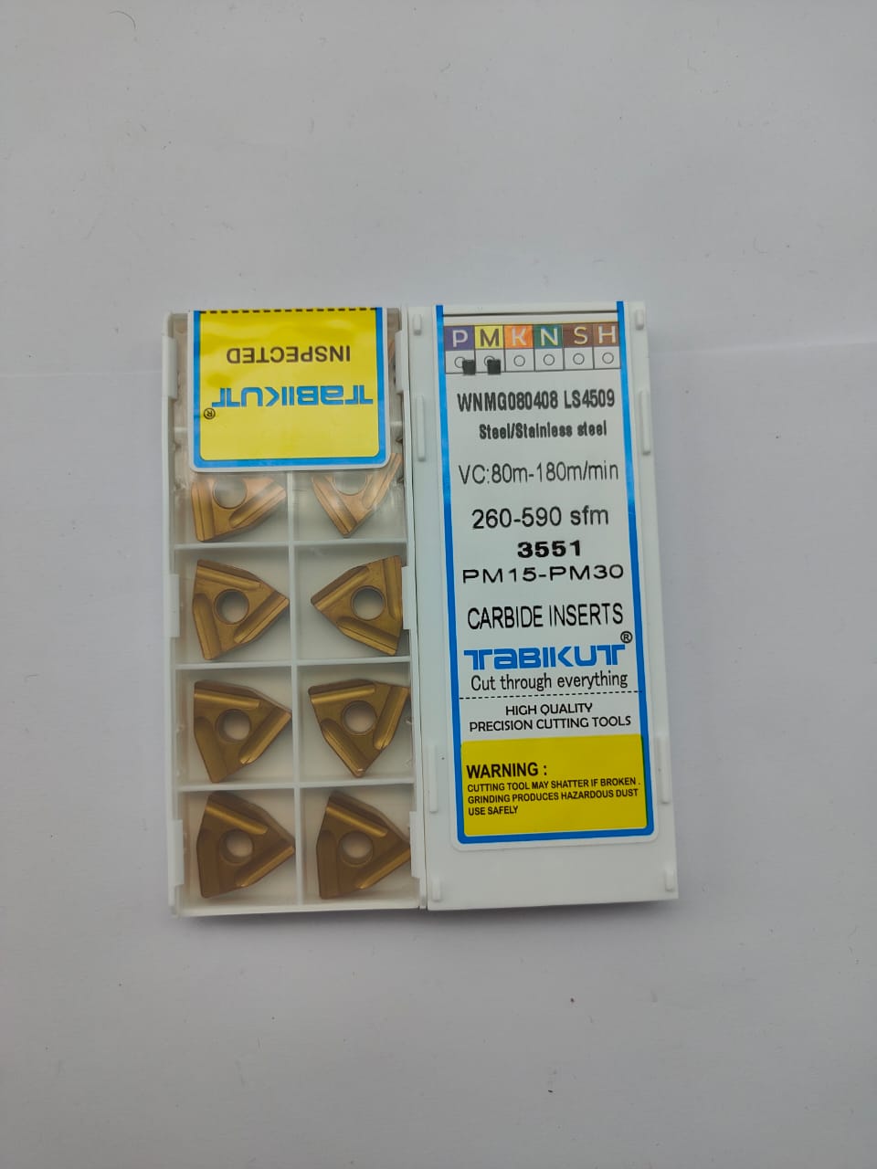 pack of Tabikut WNMG080408 LS4509 carbide inserts