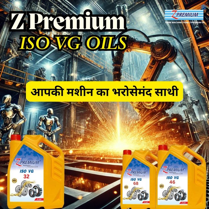  Z Premium ISO VG oils with robotic arms 
