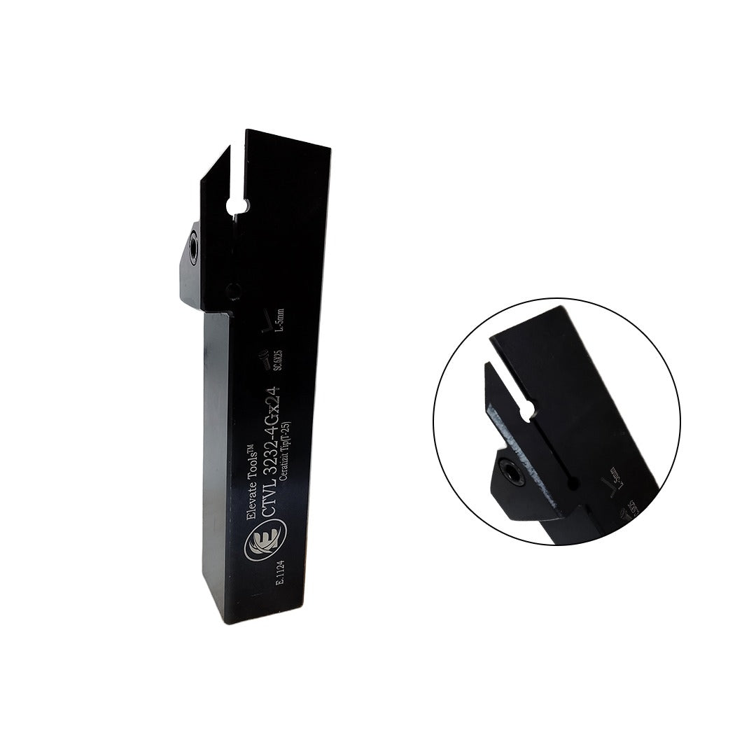Elevate external grooving tool