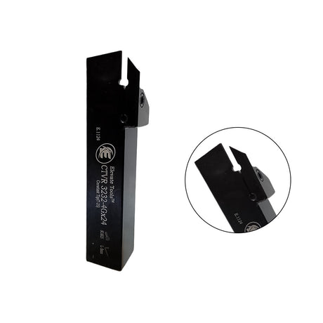Precision external grooving tool holder